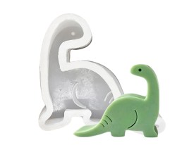 Molde silicona liviano dinosaurio cuello largo